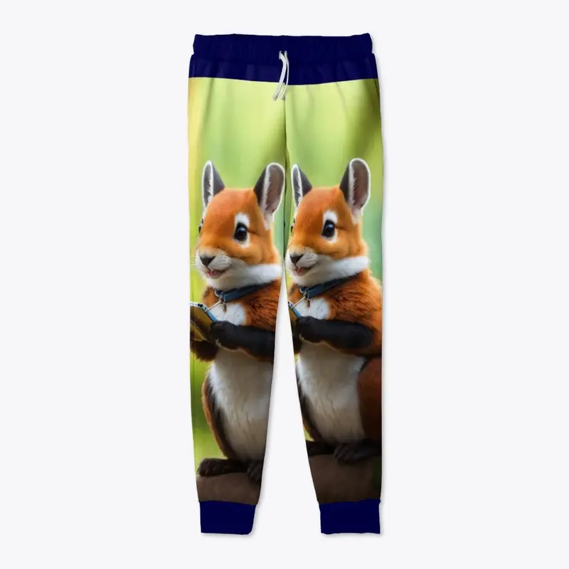 Squirrel Style print joggers 